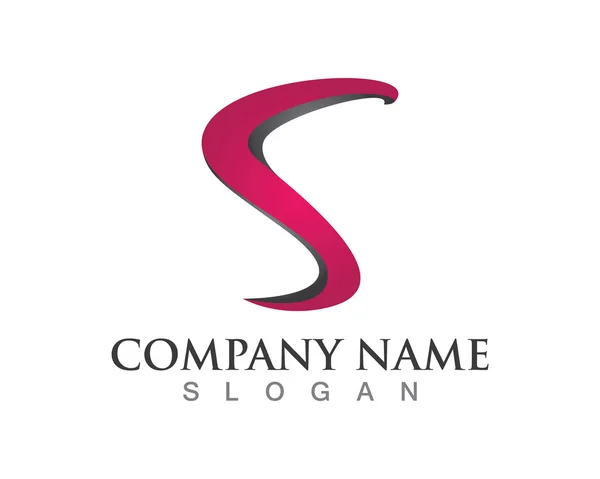 会社の S 文字ロゴ — ストックベクタ