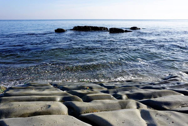 海岸冬海 — 图库照片