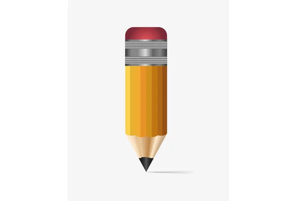 Kurzer Bleistift. kann als Clip Art, Icon oder Illustration verwendet werden. — Stockvektor