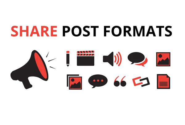 Website Post Formats, Sharing Social Media