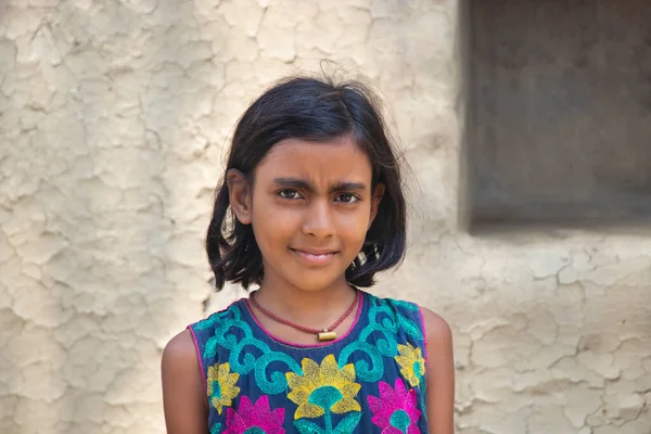 Indian rural Girl Standing at home