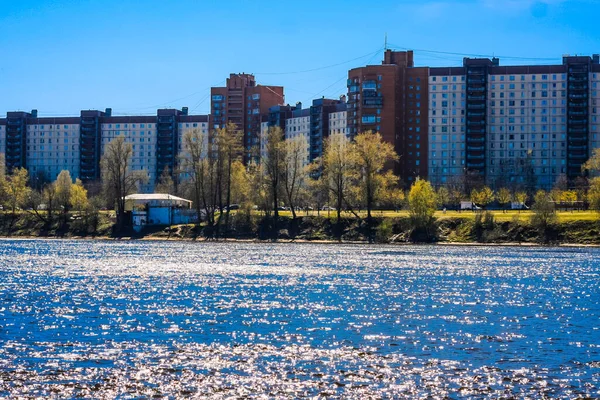 Naturaleza Primavera Los Suburbios San Petersburgomuy Hermoso Paisaje Así Como — Foto de Stock