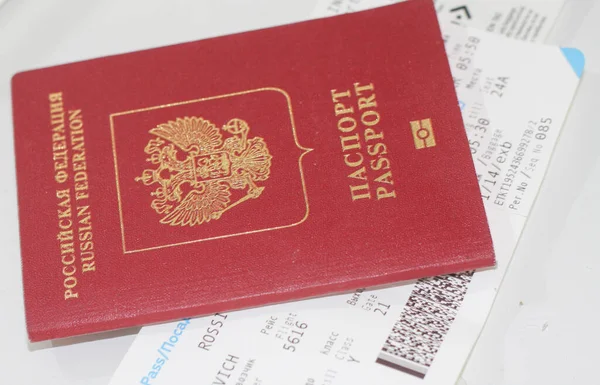 Passport Wallet Charging Tickets Geld Alles Wat Nodig Heeft Reizen — Stockfoto