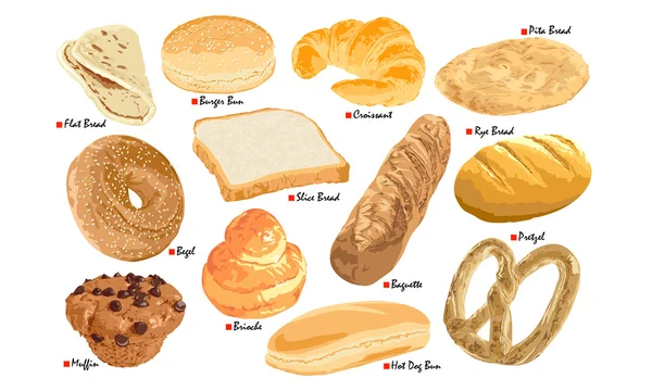 Хліб набір — стокове фото
