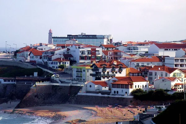 Portekiz 'in San Pedro de Moel kasabası ve plajı