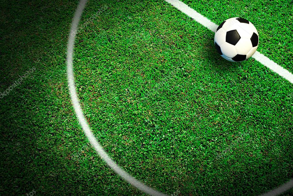 Fußballplatz im Stadion Stockfoto © thaiview 76898459