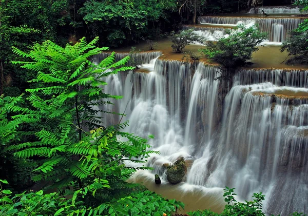 Waterfall nature background — Stock Photo, Image