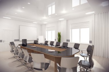 3D render konferans salonu