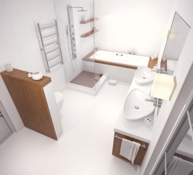 Banyo 3D rendering