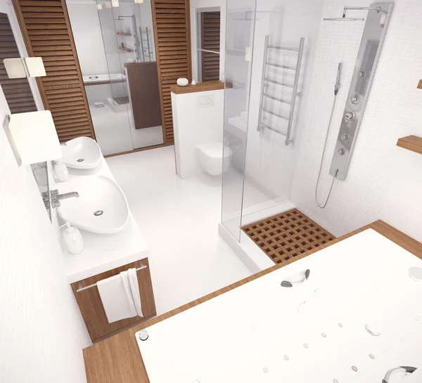 Renderowania 3D łazienki — Zdjęcie stockowe
