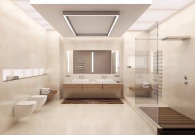 Banyo 3D rendering