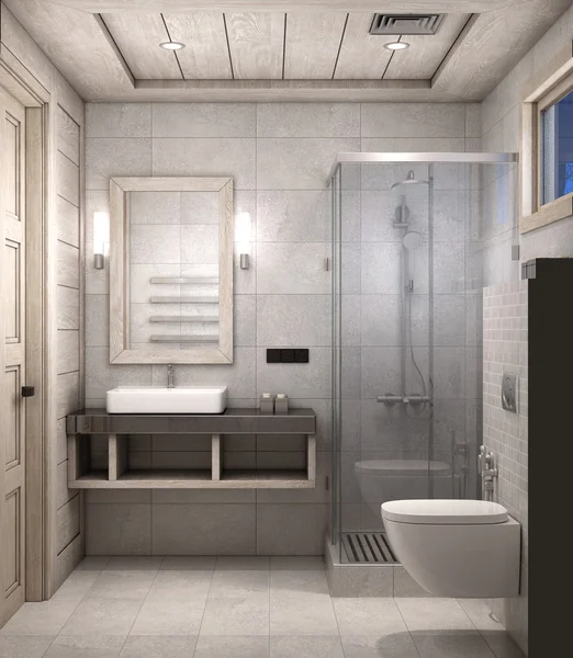 3D rendering of bathroom — Stock Photo, Image