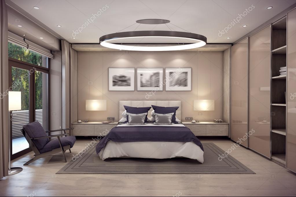 3d rendering sovrum hus i berg — stockfotografi © korisbo@gmail ...