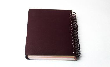 Defter ve kalem. Açık günlüğü ve kaydetmek için kalem