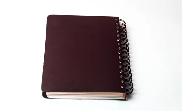 Quaderno e penna. Aprire diario e penna per registrare — Foto Stock
