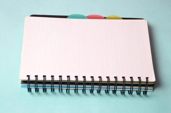 Notebook and pen. Open diary and pen to record — Stock Photo, Image