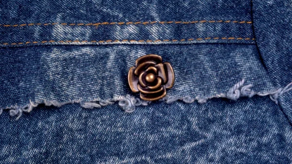 Textur Blå Jeans Som Bakgrund Närbild — Stockfoto