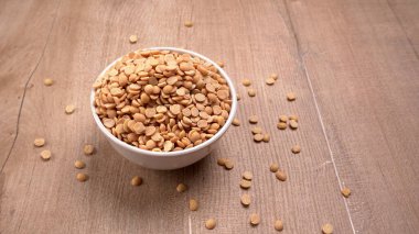 Cam kasede mercimek yakın plan.