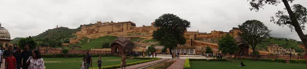 Jaipur Rajasthan India 2019 Augusztus Turizmus Amer Erődjében Amber Erőd — Stock Fotó