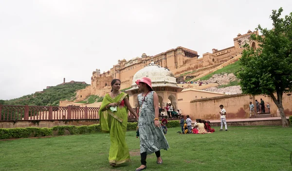 Jaipur India 11Th August 2019 Turisták Világ Minden Tájáról Belül — Stock Fotó