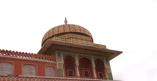 Jaipur Rajasthan Indie Sierpnia 2019 Rynek Miasta Jaipur Różowymi Kolorowymi — Zdjęcie stockowe
