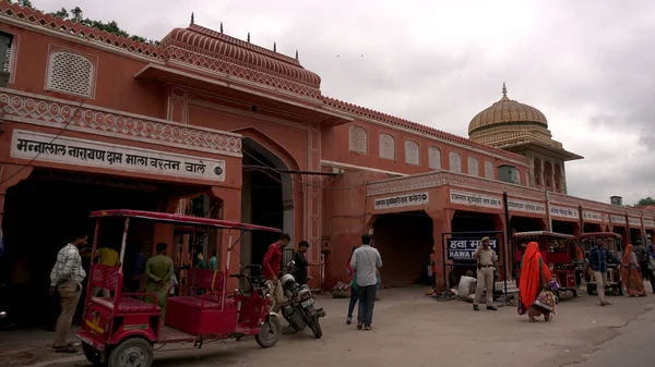 Jaipur Rajasthan Índia Agosto 2019 Área Mercado Cidade Jaipur Com — Fotografia de Stock