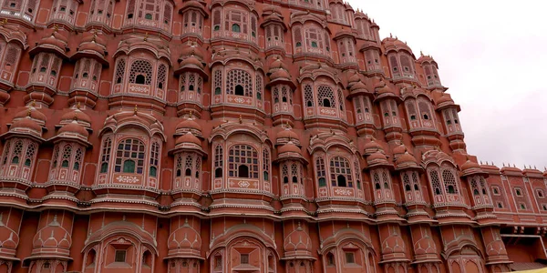 Jaipur Rajasthan Índia Agosto 2019 Frente Palácio Hawa Mahal Palácio — Fotografia de Stock