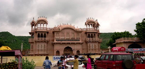 Jaipur Rajasthan India August 2019 Jaipur Městské Tržiště Barevnými Budovami — Stock fotografie