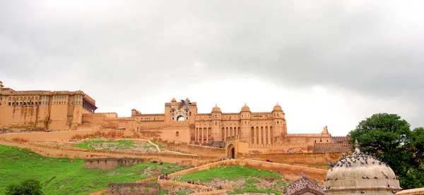 Jaipur Rajasthan India August 2019 Beautiful Panorama View Amer Fort — Stock Photo, Image