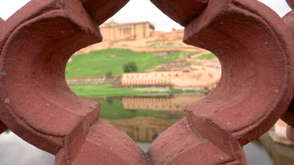 Jaipur Rajasthan India Agosto 2019 Bella Vista Panoramica Del Forte — Foto Stock