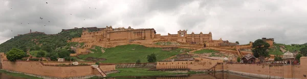 Jaipur Rajasthan Indie Sierpnia 2019 Piękny Widok Fort Amer Rajput — Zdjęcie stockowe