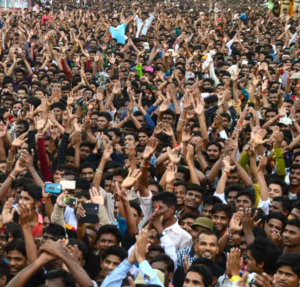 Amravati Maharashtra India August 2016 Ungdomsskara Som Njuter Govinda Dahi — Stockfoto