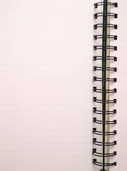 Papel Cuaderno Blanco Con Lugar Para Texto — Foto de Stock