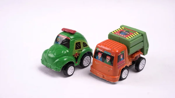 Pune India 8Th April 2020 Set Car Toys White Background — Stock Photo, Image