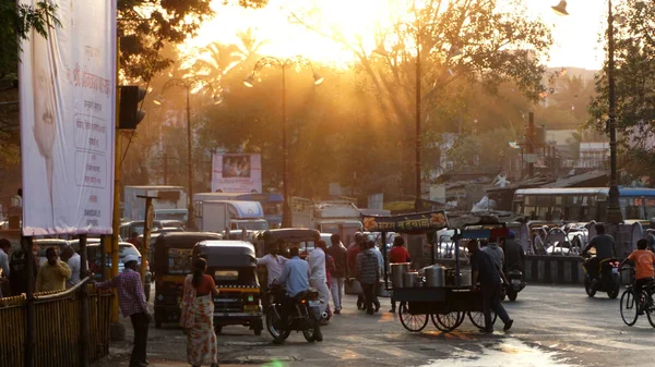 Pune India 19Th Styczeń 2020 Codzienny Ruch Uliczny Życie Miasta — Zdjęcie stockowe