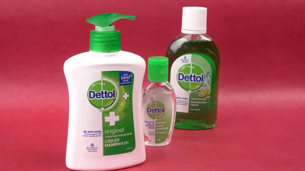 Pune India 30Th May 2020 Dettol Brand Hand Sanitizer Gel —  Fotos de Stock