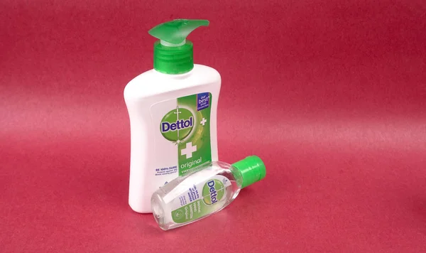 Pune India 30Th May 2020 Dettol Brand Hand Sanitizer Gel —  Fotos de Stock