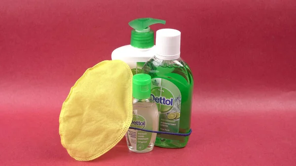 Pune India 30Th May 2020 Dettol Brand Hand Sanitizer Gel — Foto de Stock