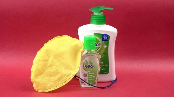 Pune India 30Th May 2020 Dettol Brand Hand Sanitizer Gel —  Fotos de Stock