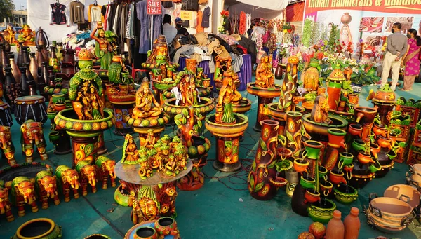 Jodhpur Índia Agosto 2019 Pessoas Não Identificadas Comprando Dentro Mercado — Fotografia de Stock