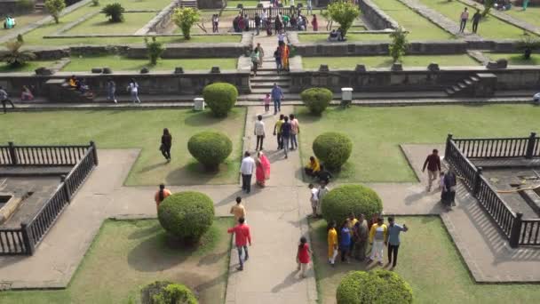 Pune Maharashtra India Februarie 2020 Turist Fortul Shaniwar Wada Shaniwar — Videoclip de stoc