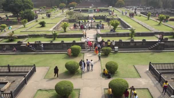 Pune Maharashtra India Februarie 2020 Turist Fortul Shaniwar Wada Shaniwar — Videoclip de stoc