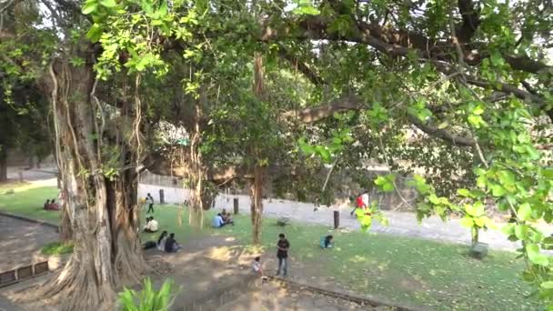 Pune Maharashtra India Februari 2020 Turist Shaniwar Wada Fort Shaniwar — Stockvideo