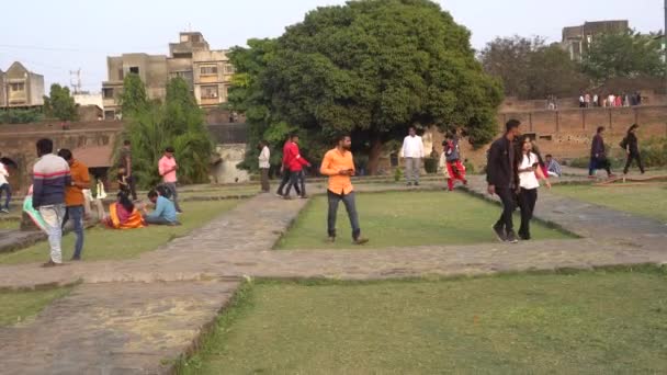 Pune Maharashtra India February 2020 Tourist Shaniwar Wada Fort Shaniwar — Video