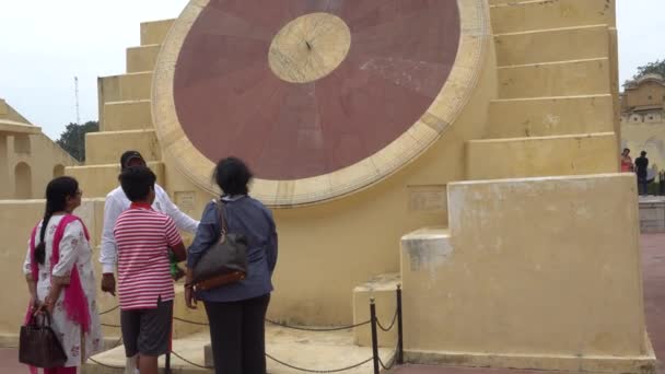 Jaipur India Circa 13Th August 2019 Emberek Meglátogatják Jantar Mantar — Stock videók