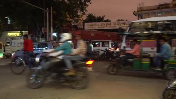 Pune India 5Th January 2020 Street Scene Including Traffic Pune — Stock Video