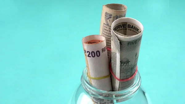 Jar Coins Money Money Saving Financial Concept Money Growth — Stock Photo, Image