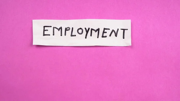 Έννοια Περικοπής Λέξεων Απασχόλησης Για Θέματα Μείωσης Του Μεγέθους Ανεργίας — Φωτογραφία Αρχείου