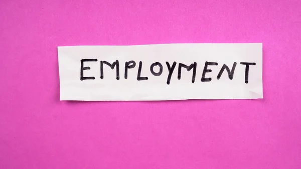Έννοια Περικοπής Λέξεων Απασχόλησης Για Θέματα Μείωσης Του Μεγέθους Ανεργίας — Φωτογραφία Αρχείου
