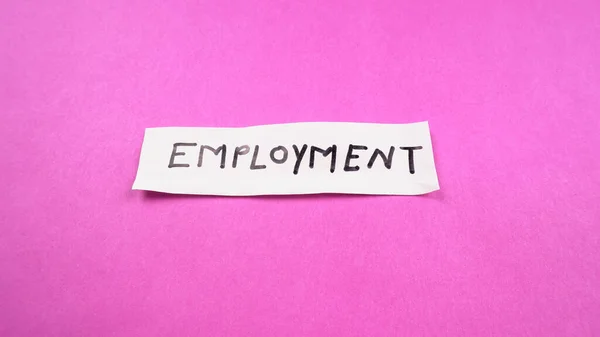 Employment Word Cutting Concept Downsizing Unemployment Issues — Stock Photo, Image